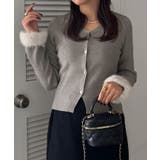 ファースリーブニットカーディガン | JUNOAH | 詳細画像11