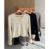 ファースリーブニットカーディガン | JUNOAH | 詳細画像15