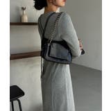 フレアスリーブIラインリブワンピース | JUNOAH | 詳細画像15 