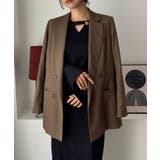 フレアスリーブIラインリブワンピース | JUNOAH | 詳細画像4 