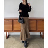 シャーリングベロア肩リボンブラウス | JUNOAH | 詳細画像2 