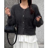 シャギーショートニットカーディガン | JUNOAH | 詳細画像13 