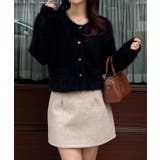 シャギーショートニットカーディガン | JUNOAH | 詳細画像6 