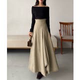 ハイウエストツイードフリンジフレアスカート | JUNOAH | 詳細画像9