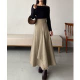 ハイウエストツイードフリンジフレアスカート | JUNOAH | 詳細画像11