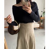 ハイウエストツイードフリンジフレアスカート | JUNOAH | 詳細画像12