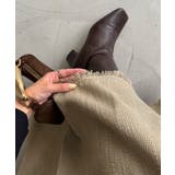 ハイウエストツイードフリンジフレアスカート | JUNOAH | 詳細画像13