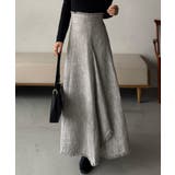 ハイウエストツイードフリンジフレアスカート | JUNOAH | 詳細画像6