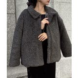 チャコール | 2wayカラープードルファーコート | JUNOAH