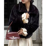 ブラック | 2wayフェイクファーコート | JUNOAH