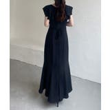 ラッフルカラーマーメイドワンピース | JUNOAH | 詳細画像4 