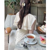 ラッフルカラーマーメイドワンピース | JUNOAH | 詳細画像7 