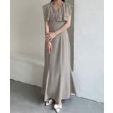 ラッフルカラーマーメイドワンピース | JUNOAH | 詳細画像8 