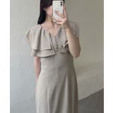 ラッフルカラーマーメイドワンピース | JUNOAH | 詳細画像9 