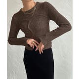 ブラウン | ビスチェドッキングリブニット | JUNOAH