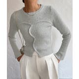 ライトグレー | ビスチェドッキングリブニット | JUNOAH