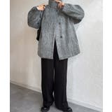 スタンドカラーシャギーコート | JUNOAH | 詳細画像12 