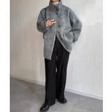 スタンドカラーシャギーコート | JUNOAH | 詳細画像13 