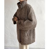 スタンドカラーシャギーコート | JUNOAH | 詳細画像2 