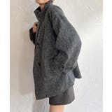 スタンドカラーシャギーコート | JUNOAH | 詳細画像7 