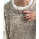 シャツレイヤードオーバーサイズシャギーニット | JUNOAH | 詳細画像13