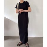 【取り外し可能パット付き】レイヤードカットソーワンピースset | JUNOAH | 詳細画像4