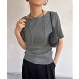 ホルターネックカットリブトップス | junoah | 詳細画像8 