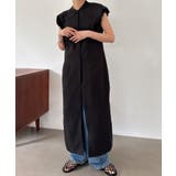 ブラック | バルーンショルダーワンピース | JUNOAH