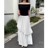 Bブラック | オフショルニットドッキングイレヘムワンピース | JUNOAH