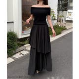 オフショルニットドッキングイレヘムワンピース | JUNOAH | 詳細画像2