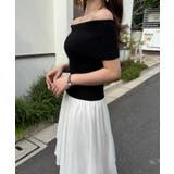 オフショルニットドッキングイレヘムワンピース | JUNOAH | 詳細画像9