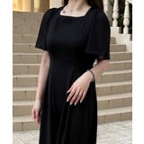 ウエストタックシアースリーブバックリボンワンピース | JUNOAH | 詳細画像4