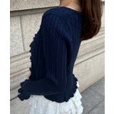 リボンフリルニットカーディガン | JUNOAH | 詳細画像6 