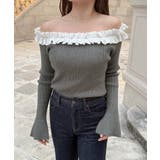 フリルニットトップス | JUNOAH | 詳細画像9 