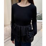 ペプラムドッキングトップス | JUNOAH | 詳細画像2 