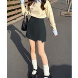 バックレースアップミニスカパン | JUNOAH | 詳細画像2 