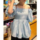 チョーカー付きバックスリットペプラムトップス | JUNOAH | 詳細画像9 