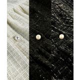 パール釦ツイードペプラムトップス | JUNOAH | 詳細画像16 