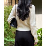 長袖ケーブルニットカーディガン | JUNOAH | 詳細画像6