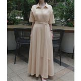 アイボリー | ウエストマークカシュクールワンピース | JUNOAH