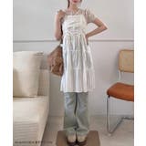 綿レースドロストミニワンピース | JUNOAH | 詳細画像2 