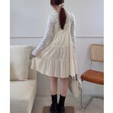 綿レースドロストミニワンピース | JUNOAH | 詳細画像9 