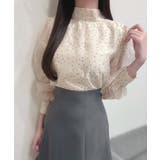 2wayリボンオーガンジーパール釦ブラウス | JUNOAH | 詳細画像13