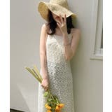カットレースキャミワンピース+リブワンピースセット | JUNOAH | 詳細画像9 