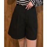 ブラック | タックショートパンツ  | JUNOAH