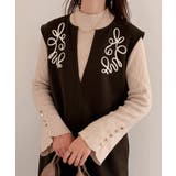 コード刺繍キーネックワンピース | JUNOAH | 詳細画像13