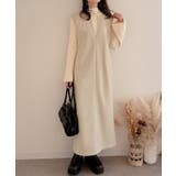 コード刺繍キーネックワンピース | JUNOAH | 詳細画像5