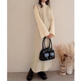 コード刺繍キーネックワンピース | JUNOAH | 詳細画像7