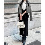 パールビジューネックニットカーディガン（薄手） | JUNOAH | 詳細画像3 