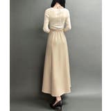 ドッキングニットフレアワンピース【ペチスカートセット】 | JUNOAH | 詳細画像8 